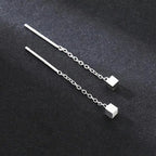 Cubic dangling earrings