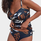 Carmen | Bikini med tropisk bladprint