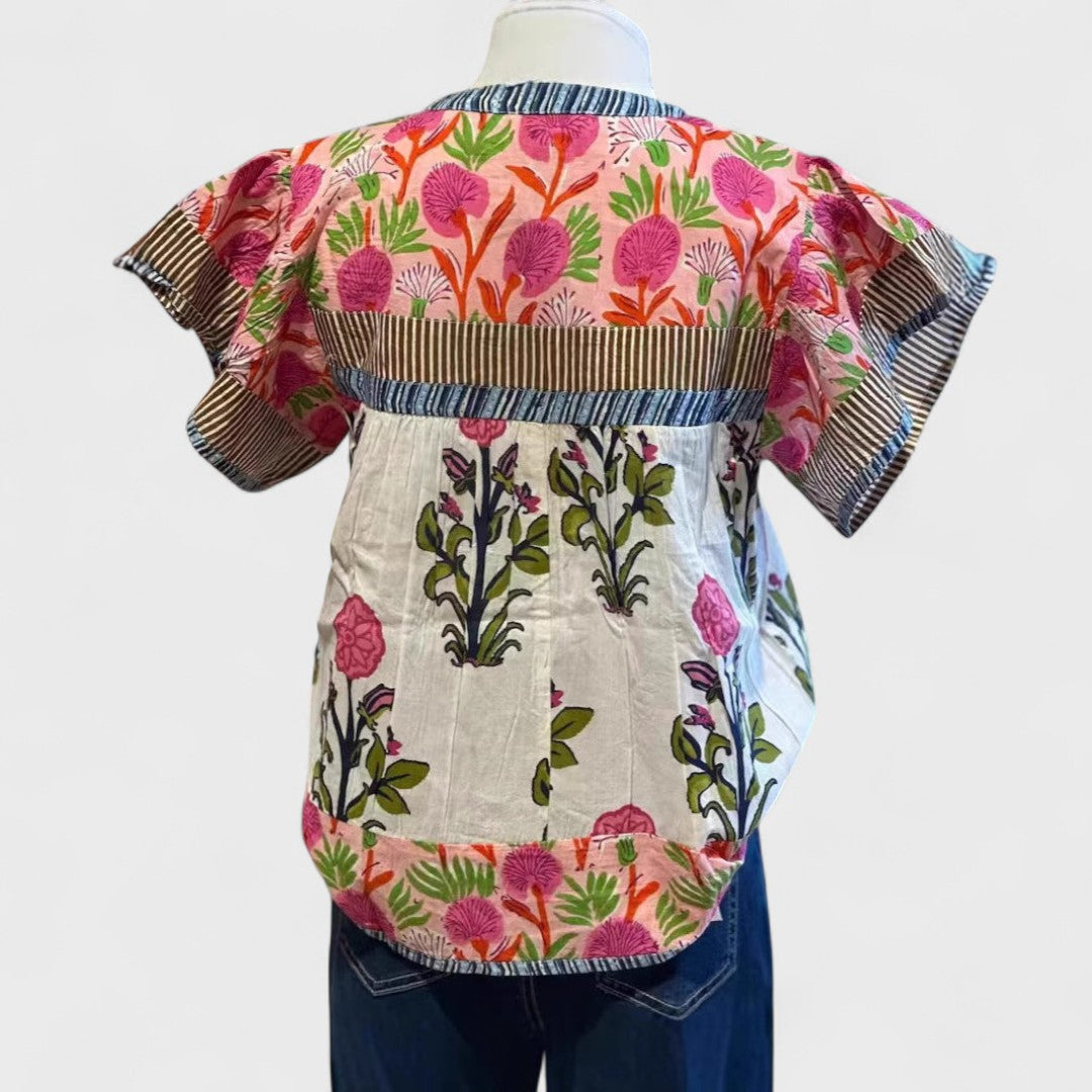 Uriela - Broderet boho bluse