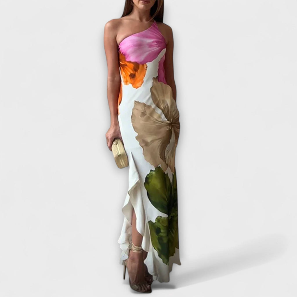 De Saphir - Elegant prikket maxi kjole