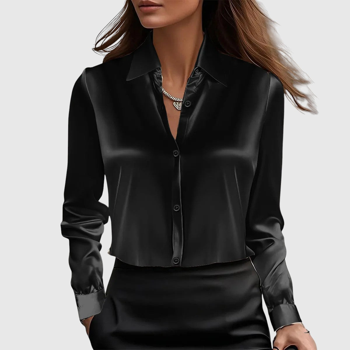 Lúcia – elegant silkeskjorte