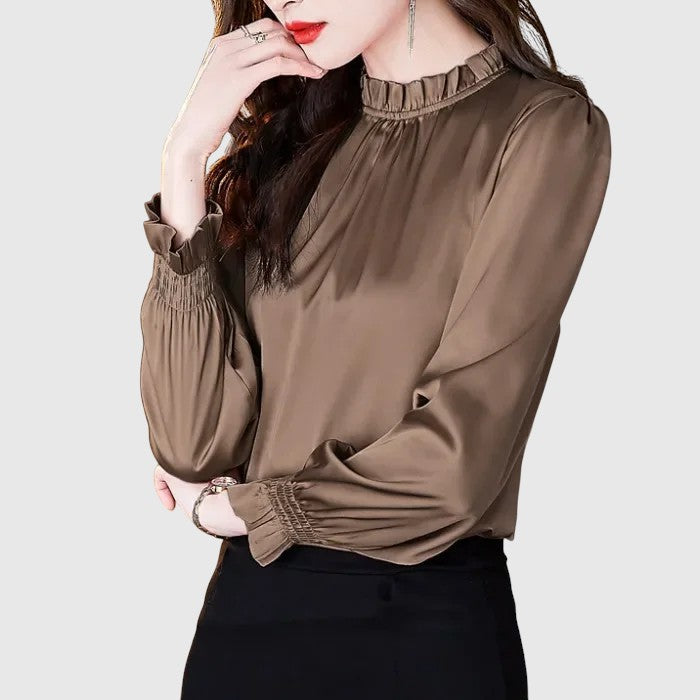 Jana - Elegant silkebluse