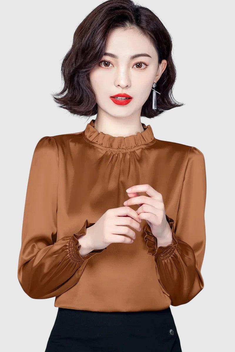 Jana - Elegant silkebluse