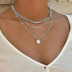 Gold and Silver Plated Necklace