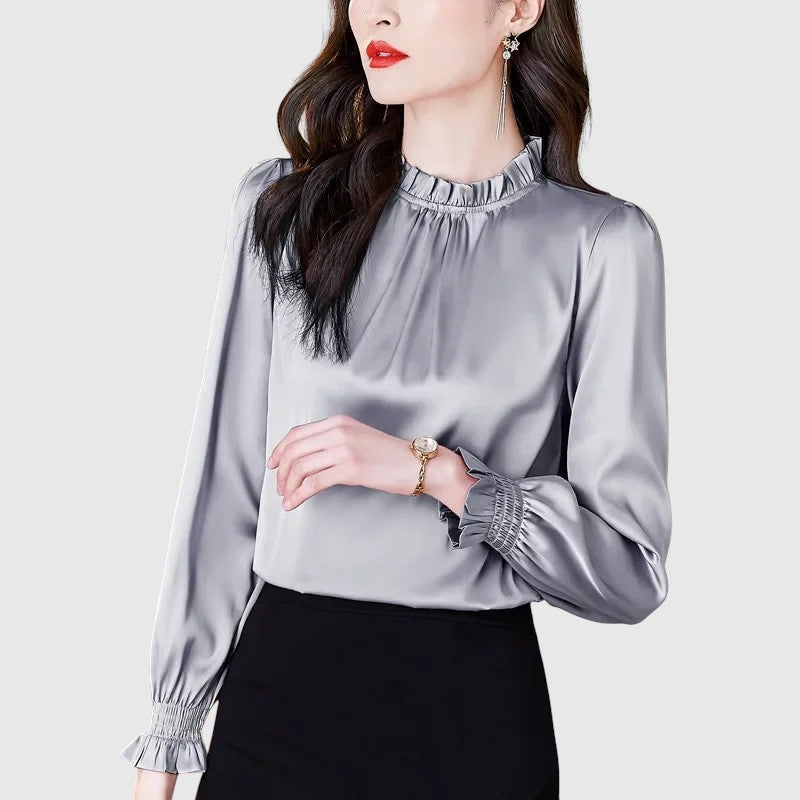 Jana - Elegant silkebluse