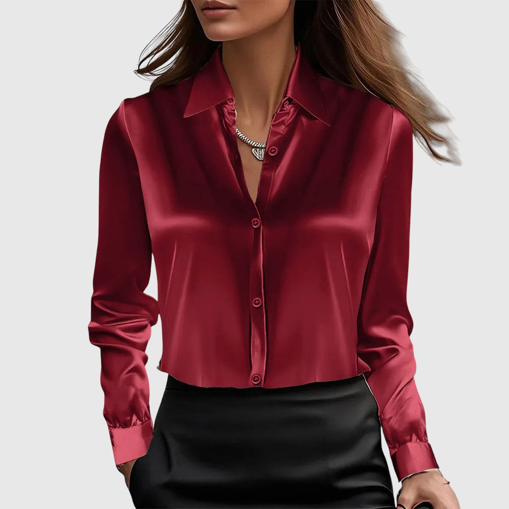 Lúcia – elegant silkeskjorte