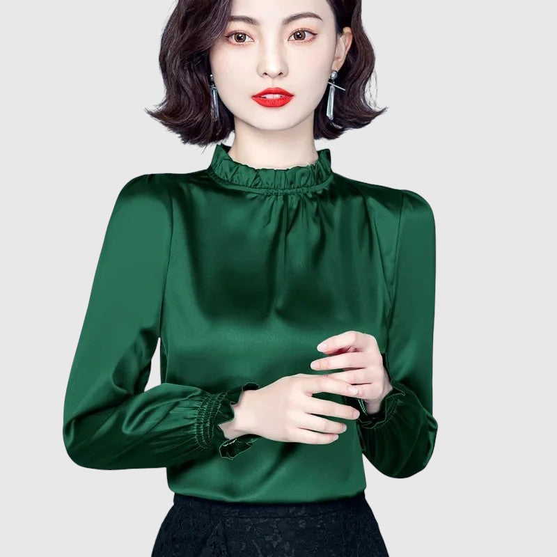 Jana - Elegant silkebluse