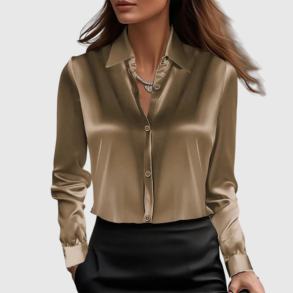Lúcia – elegant silkeskjorte