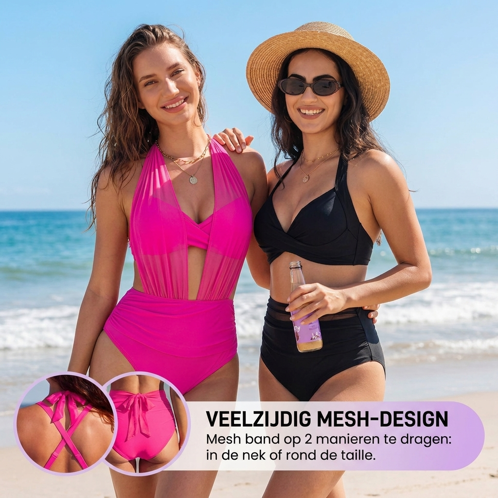 Hilary - 2-i-1 bikini med høj talje