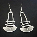 Geometric earrings with special shape