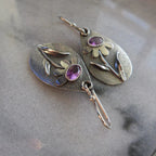 Retro 3D Flower Earrings