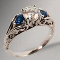 Vintage Boutique White Zircon Rings