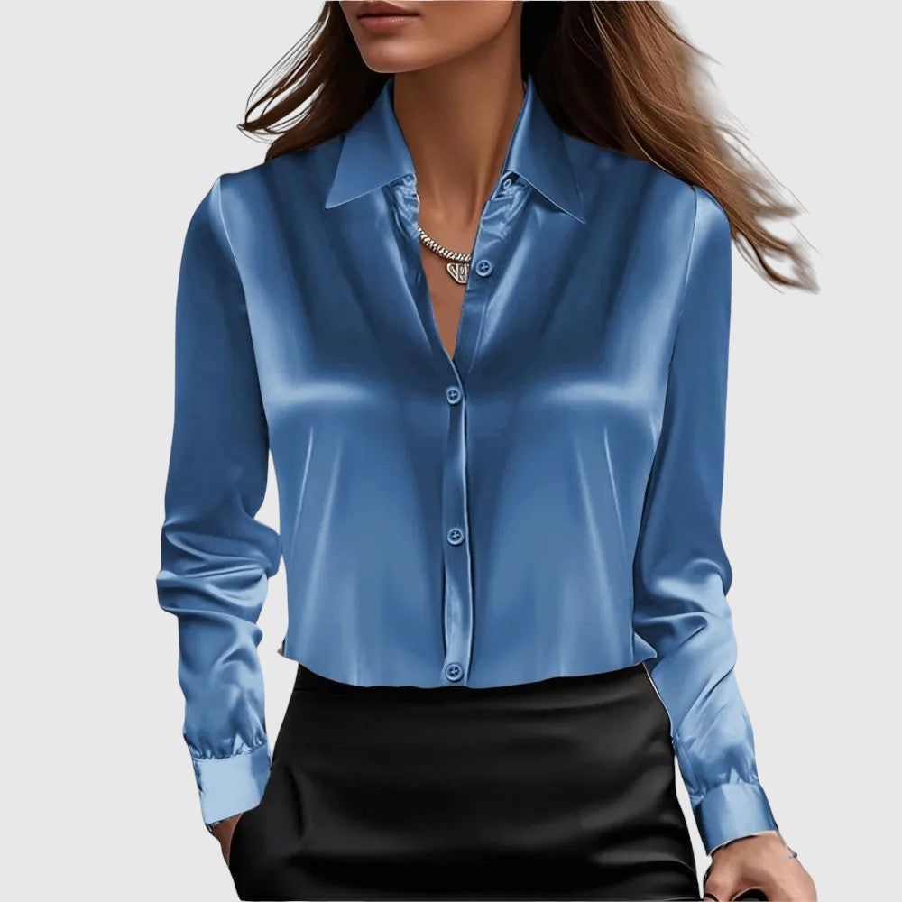 Lúcia – elegant silkeskjorte