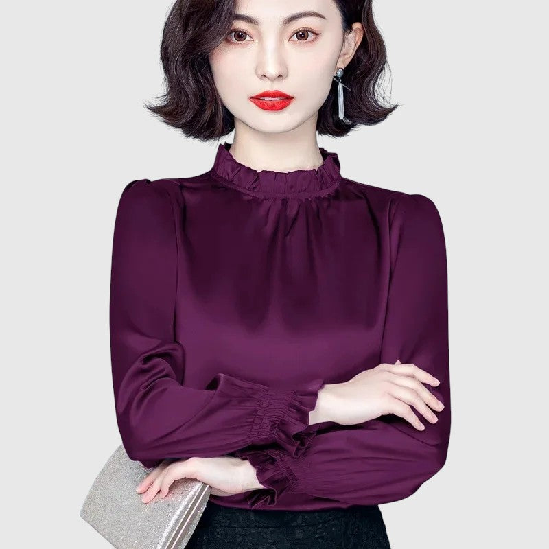 Jana - Elegant silkebluse