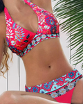Dolores | Bikini med blomster- og geometrisk print