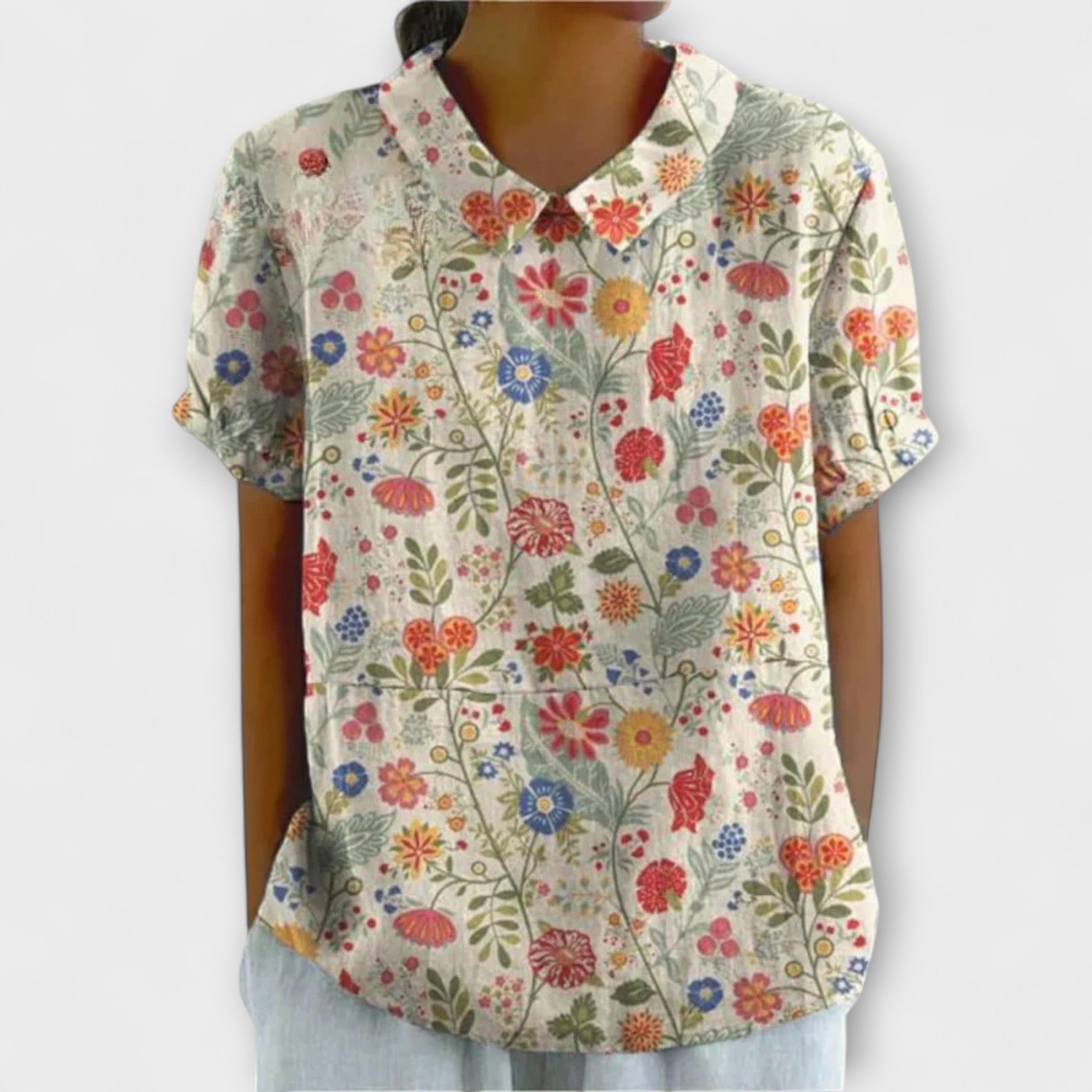 Chrissi - Farverig bluse