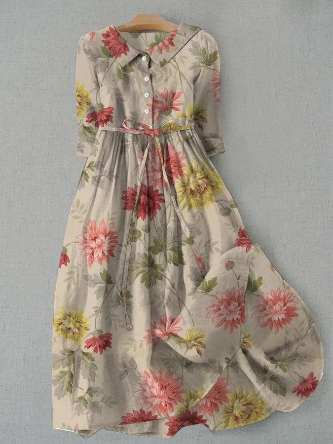 Zinnia Dame Snøret Taljekjole - Vintage charme og moderne komfort