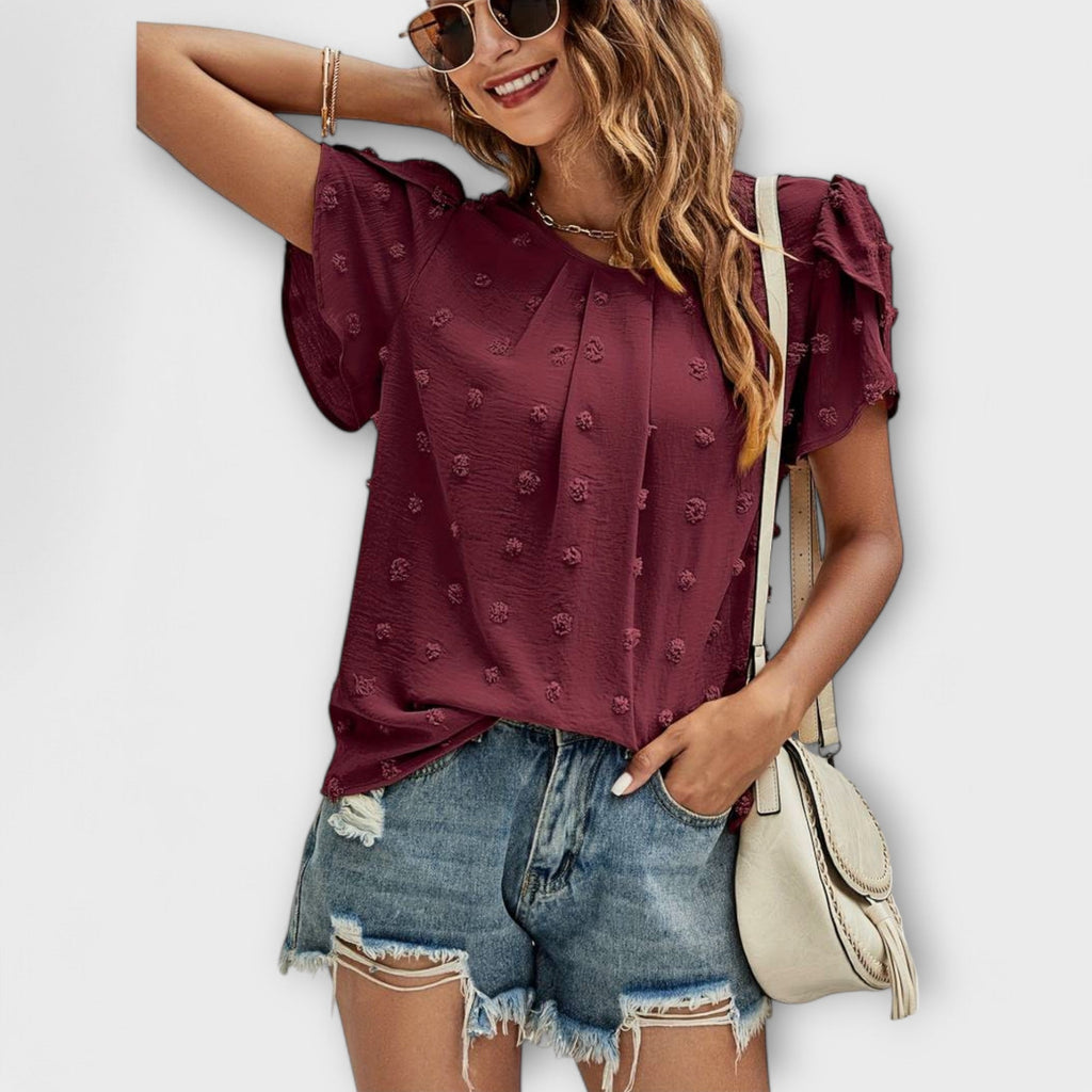 Charlotte - Perfekt prikket bluse