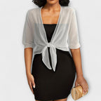 Olivia - Bluse med åben frontpanel