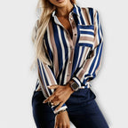 Emily - komfortabel og stilfuld stribet bluse