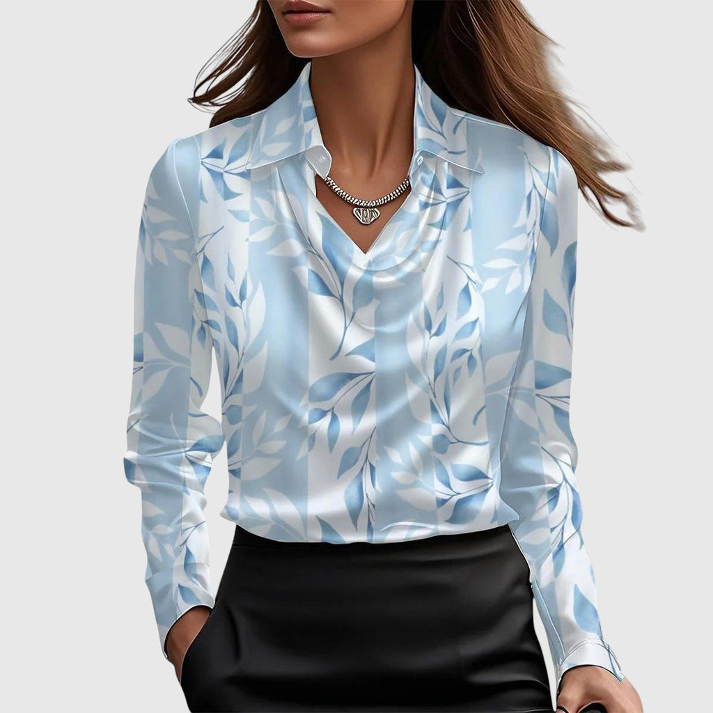 Adela – Elegant silkeeffekt bluse
