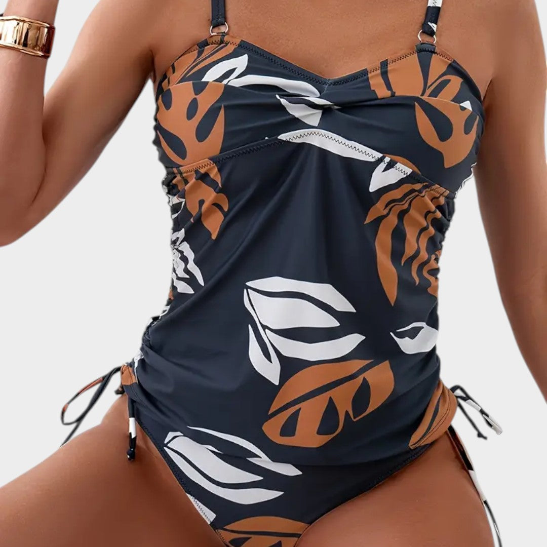 Carmen | Bikini med tropisk bladprint