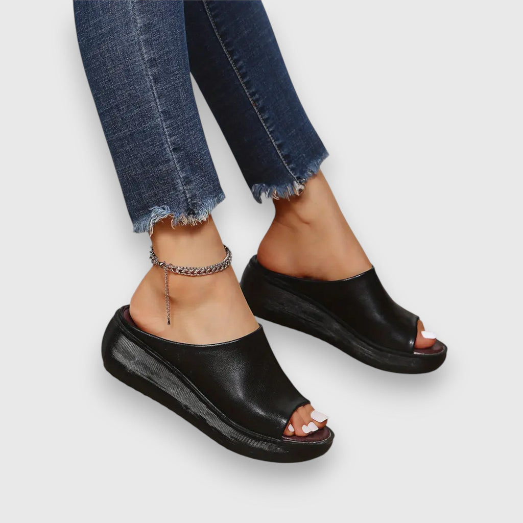 Améli - Blød kunstlæder sandal