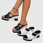 Ronya – Komfortable kilehæls sandaler