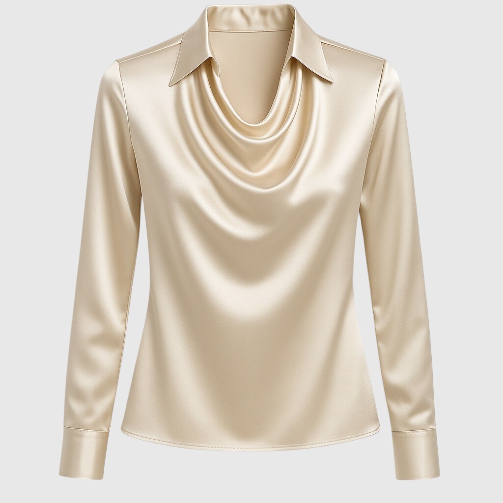 Adela – Elegant silkeeffekt bluse