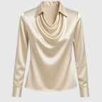 Adela – Elegant silkeeffekt bluse