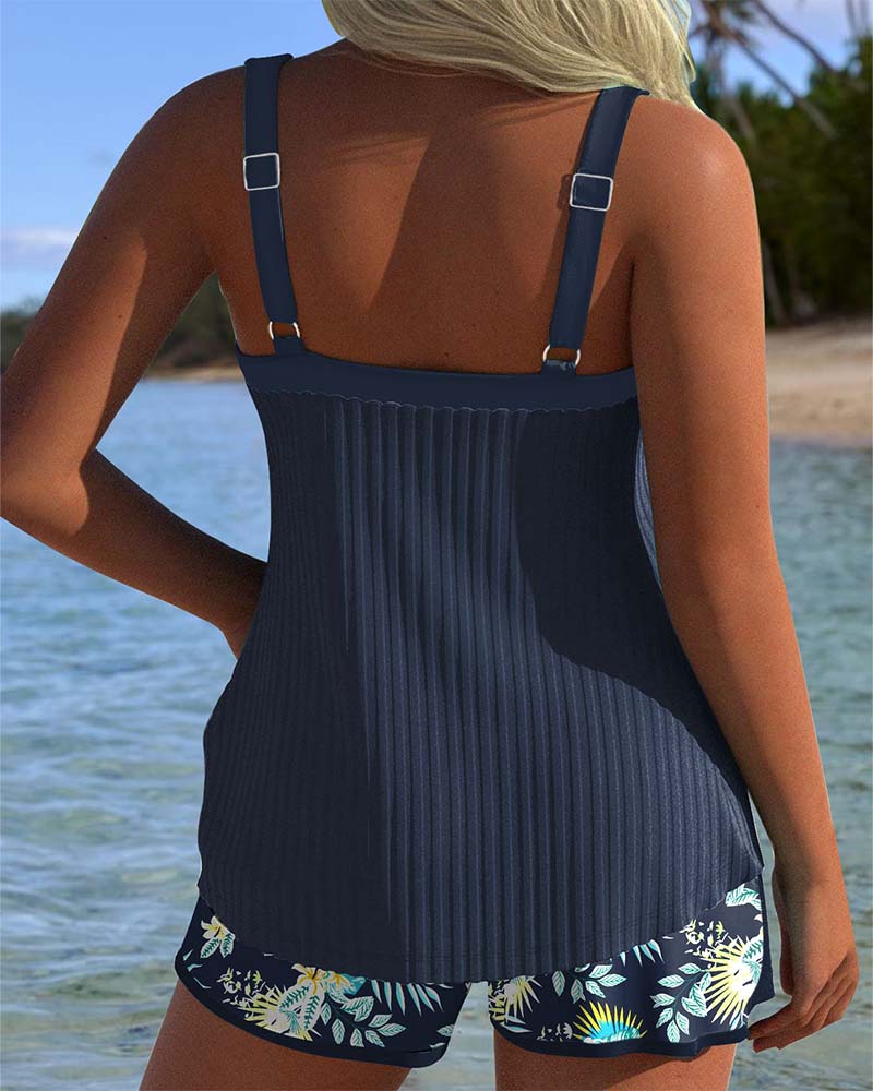 Rocío | Stribet tankini med trusse
