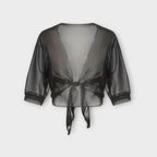 Olivia - Bluse med åben frontpanel
