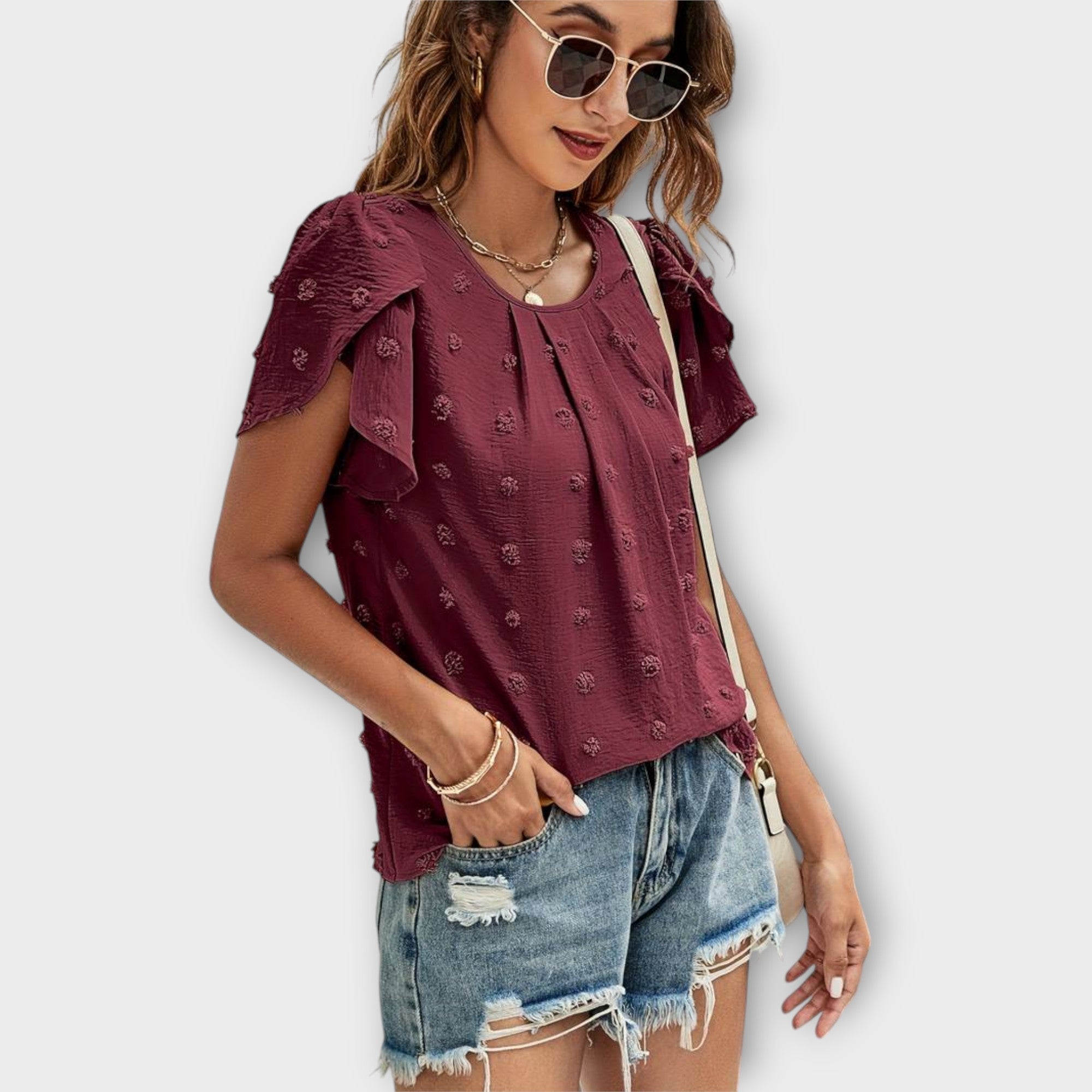 Charlotte - Perfekt prikket bluse