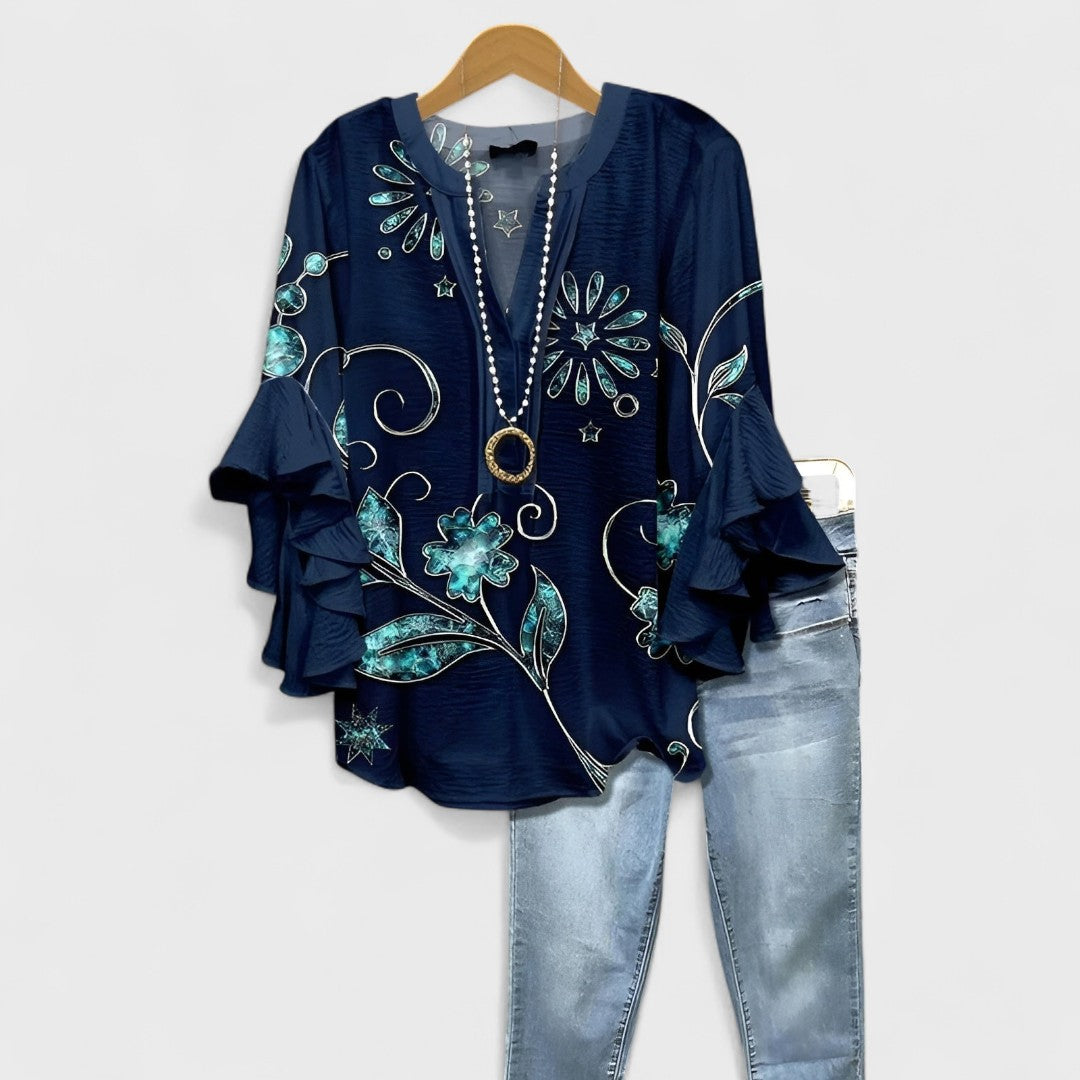 Elizabeth - Sommer casual bluse