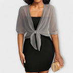 Olivia - Bluse med åben frontpanel