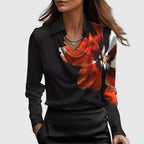 Adela – Elegant silkeeffekt bluse