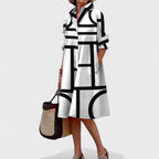 Stella - Geometrisk elegant kjole