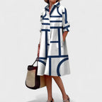 Stella - Geometrisk elegant kjole