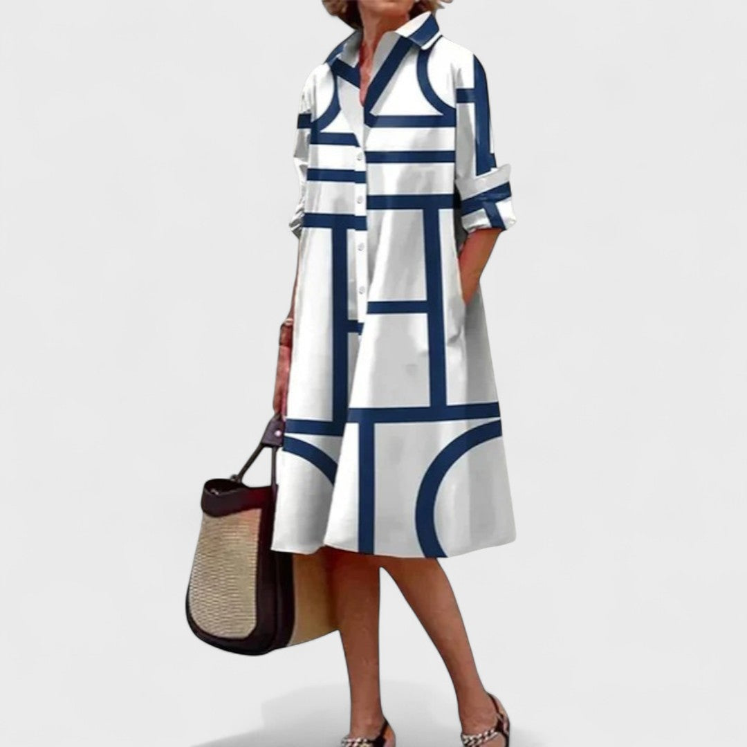 Stella - Geometrisk elegant kjole