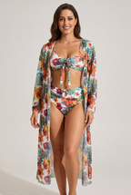 Paloma | 3-delt bikini med blomsterkimono