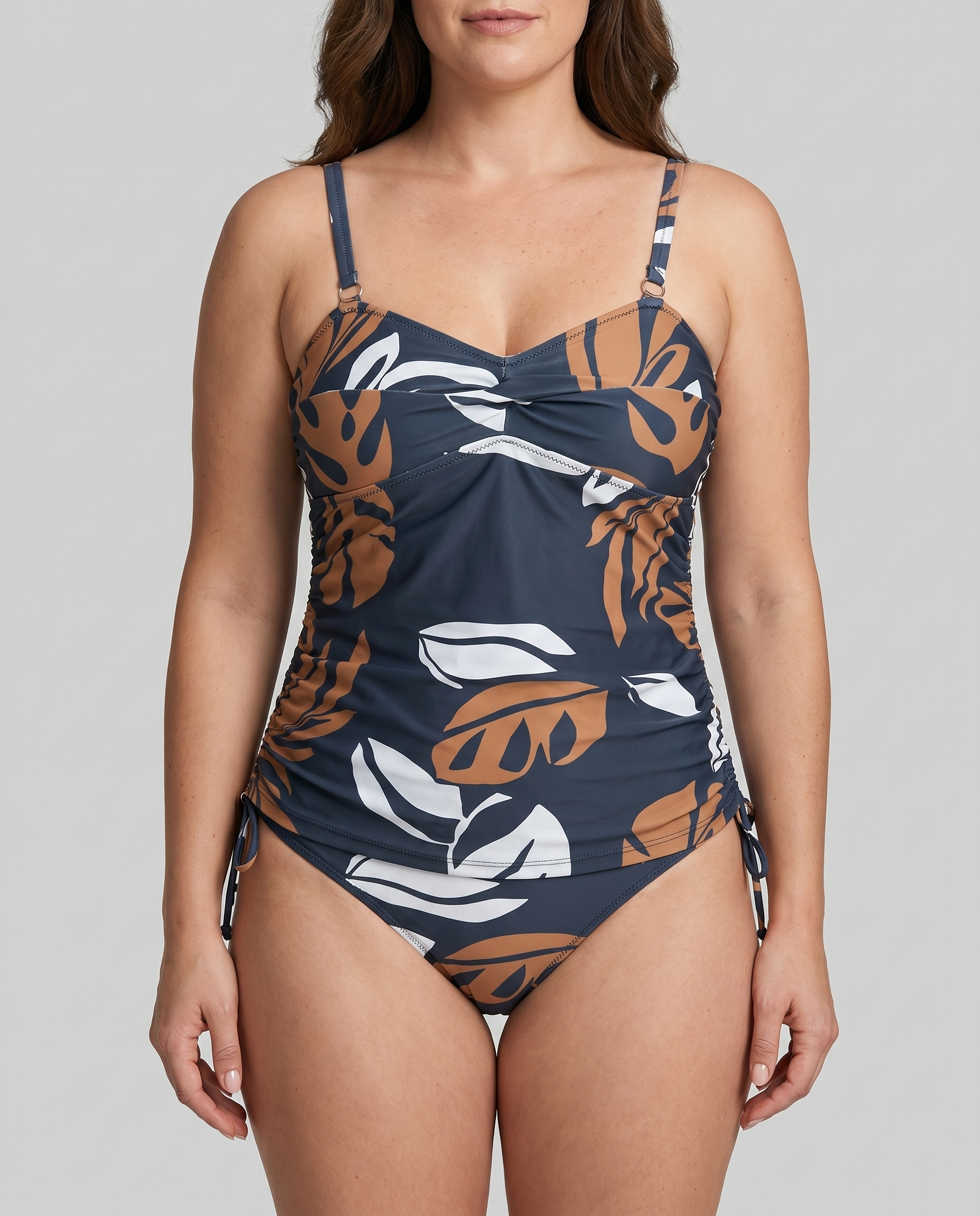 Cleo - Bikini med tropisk bladprint