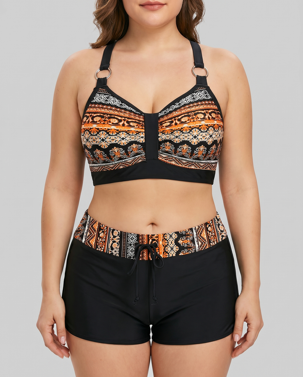 Azahara | Geometrisk bikini med elastisk talje