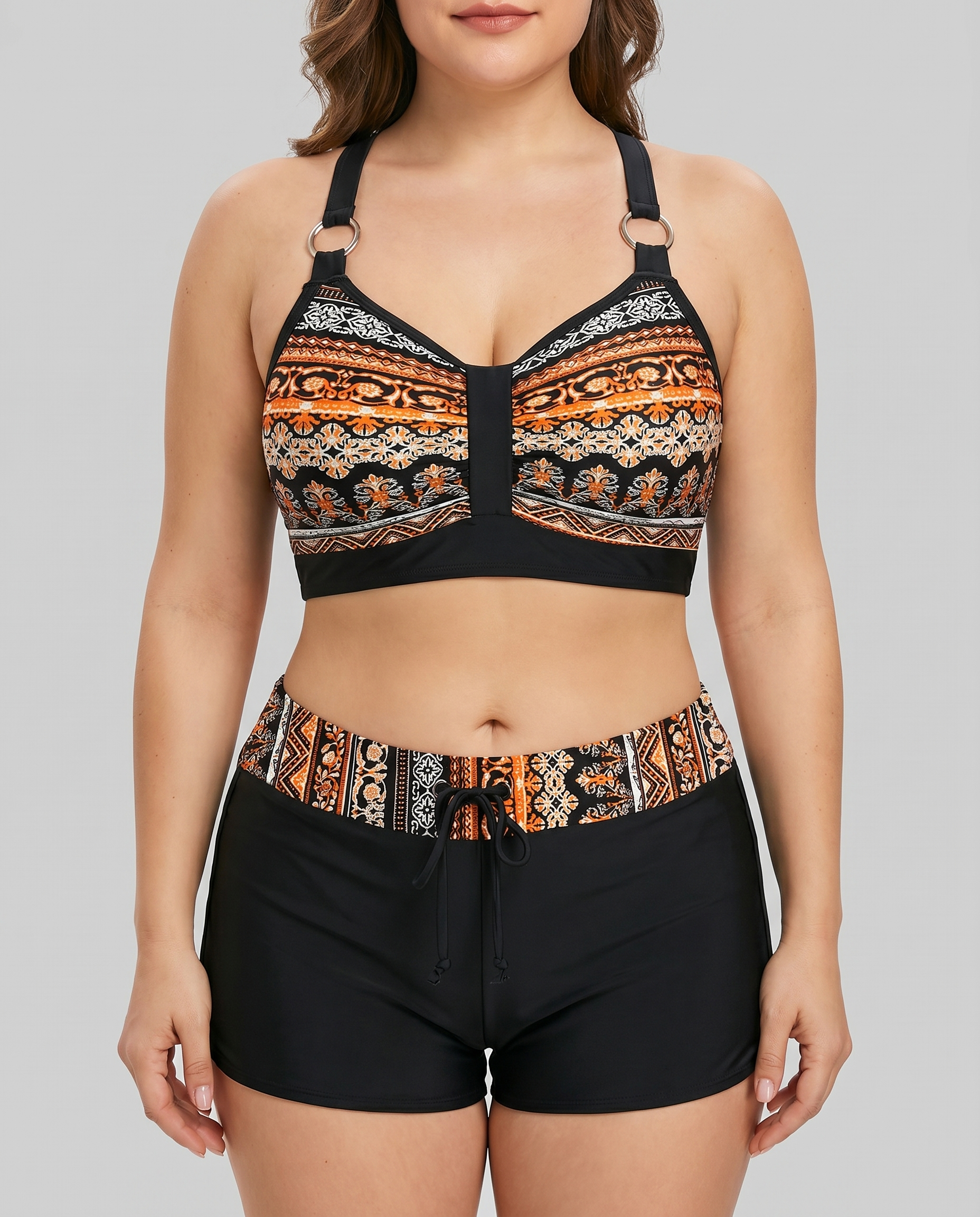 Azahara | Geometrisk bikini med elastisk talje