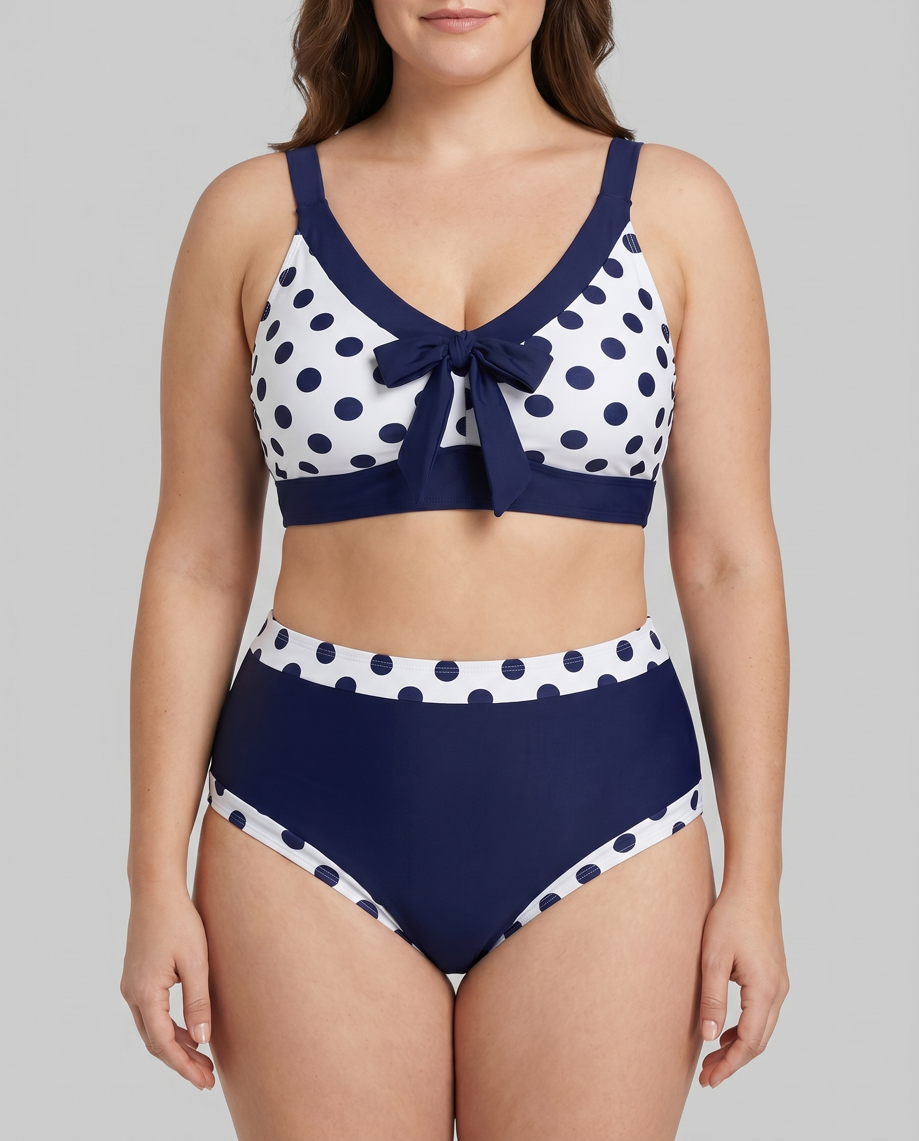 Natalia | Bikini med høj talje i patchwork