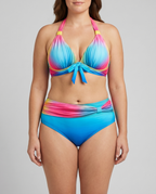 Blanca | Bikini med høj talje og levende print
