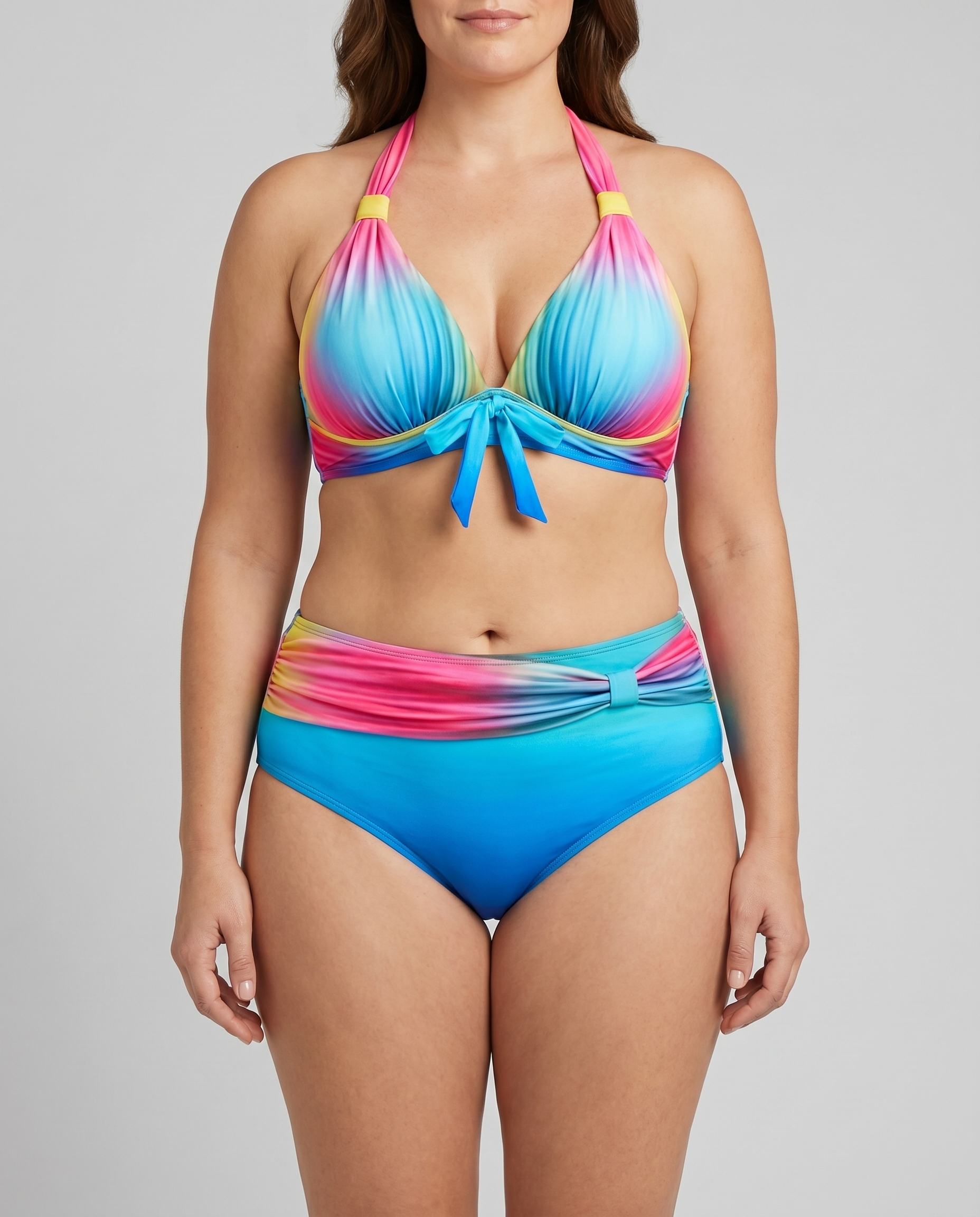 Blanca | Bikini med høj talje og levende print