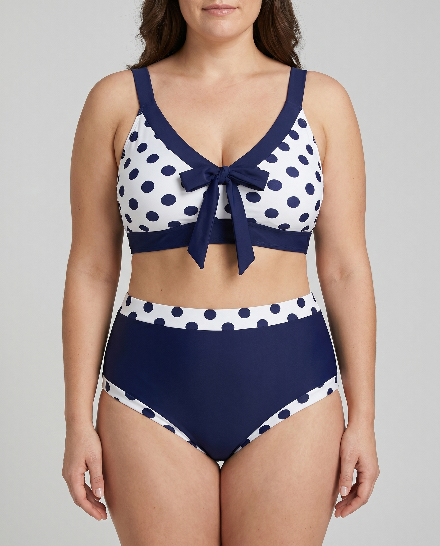 Natalia | Bikini med høj talje i patchwork