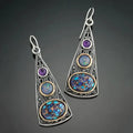 Cosmic Boho Earrings made of Sterling Silver