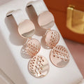Elegant Round Gold Earrings