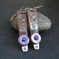 Vintage Lila Bronze Earrings